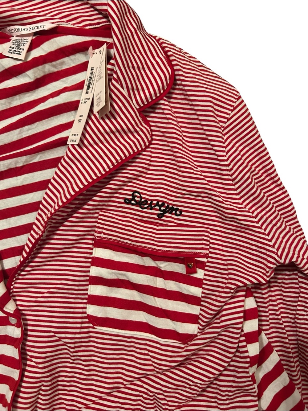 Victoria’s secret Red & White Striped Pajama Set - Picture 2 of 5